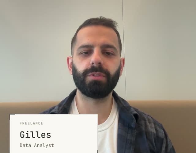 Gilles, Analytics Engineer, en témoignage vidéo